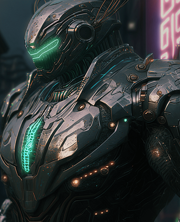 Ai绘画 环太平洋机甲风格