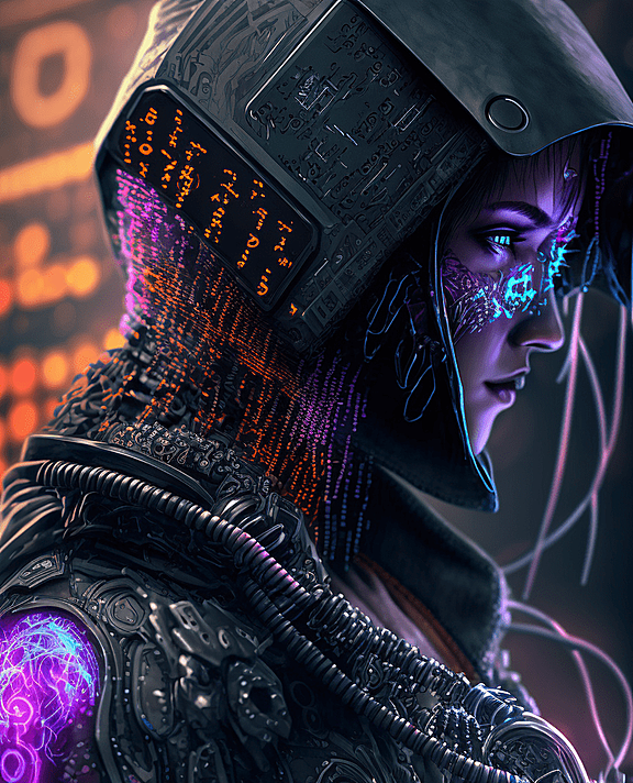 赛博朋克风格计算机代码