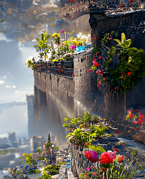 超写实画风 巴比伦空中花园