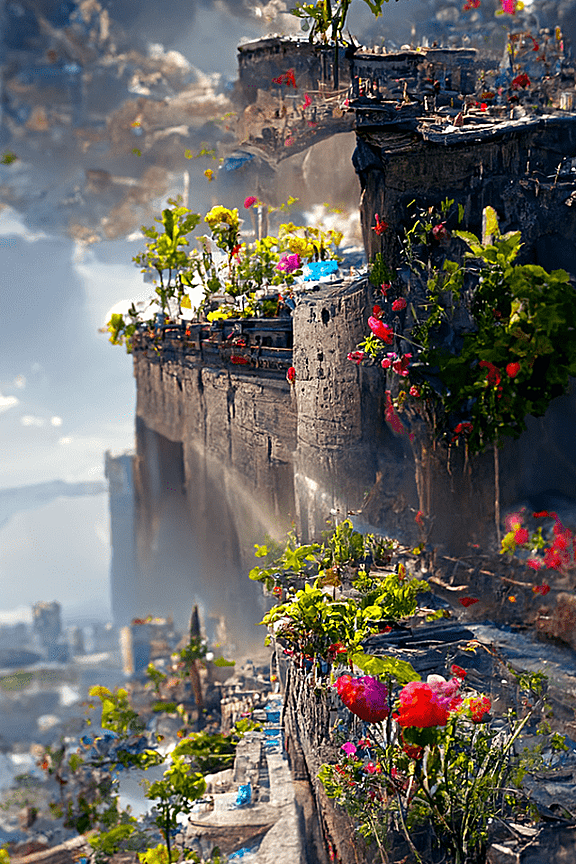 超写实画风 巴比伦空中花园