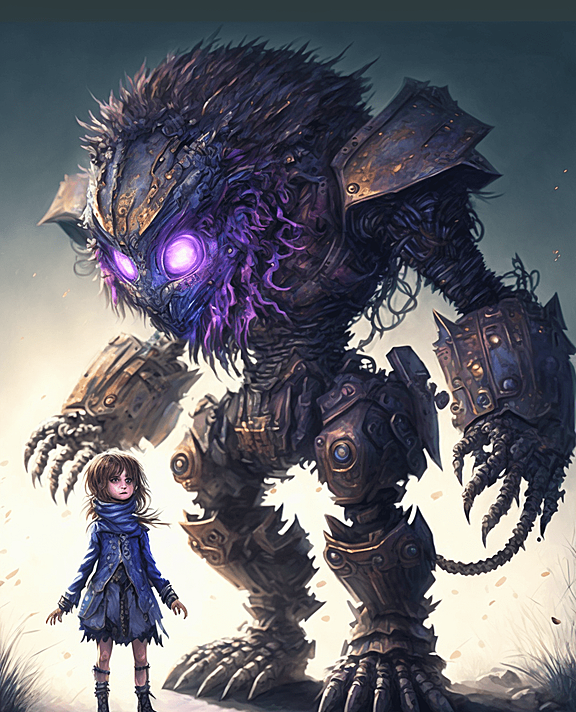 机甲怪物与小屁孩