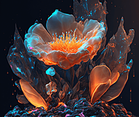 第一眼就非常惊艳的荧光花瓣  仙气飘飘色彩夺目