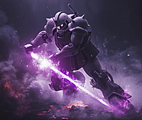 紫色扎古高达电脑壁纸,自未来战场的史诗瞬间,彰显着力量与美学。