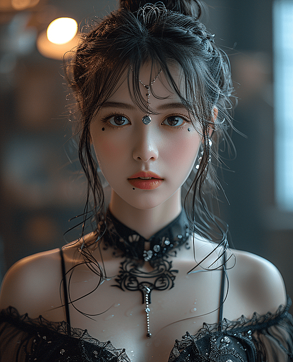 一张自然未修饰的照片，天赐的纯真，原生态美女