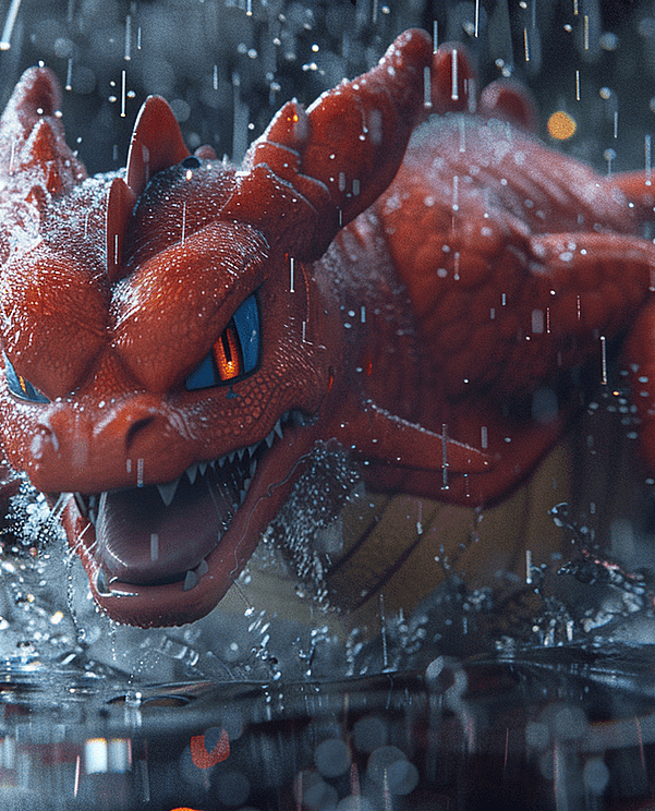 一只神秘的宝可梦冒险世界,仿佛即将从屏幕中飞出