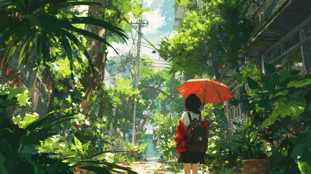 森系绿意自然高清4K壁纸，16:9宽屏唯美风景桌面