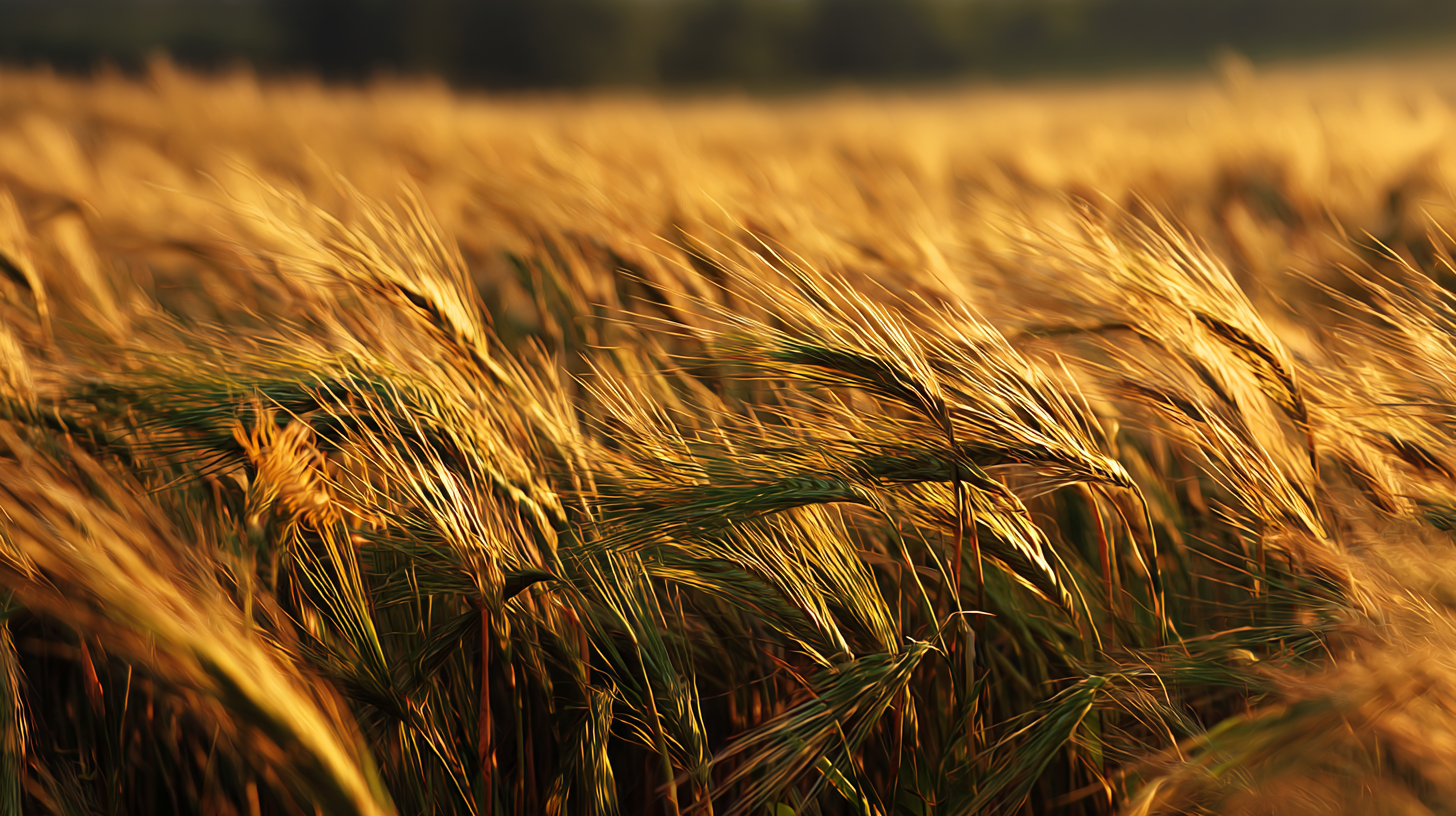金色麦田阳光壁纸：风吹麦浪光影交织动态4K高清图