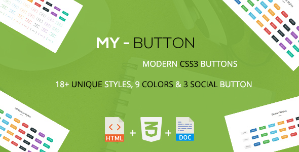 Mybutton - 时尚的CSS3按钮多样式集合